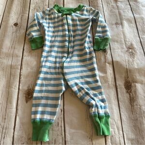 Hanna blue striped sleeper vguc 60